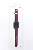 YK DESIGN YK3379 MODEL 42/44/45 MM YENİ STİL AKILLI SAAT KAYIŞI PLUM