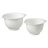 Karıştırma kabı, beyaz, 2,3 lt x 3,7 lt, 2 parça
