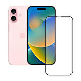 Apple iPhone 16 Plus ile Uyumlu Ekranı Tam Kaplayan EKS Temperli Kırılmaz Cam Ekran Koruyucu