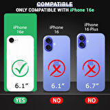 Apple iPhone 16E ile Uyumlu Kılıf Şeffaf Esnek Silikon Telefon Kılıfı Kapak