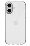 Apple iPhone 16 Plus ile Uyumlu Kılıf Şeffaf Esnek Silikon Telefon Kılıfı Kapak
