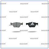 FREN BALATA MERCEDES 1995-2002 W210 E SERİ ÖN 156,4MM A0024204520