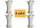 4 Adet 10-15cm Aralığında Ayarlı Gri Baza Ayağı