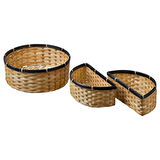 Sepet, bambu, 3 adet