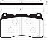 DİSK FREN BALATASI ÖN HONDA CIVIC 2.0 2008-2015 45022TV8E01 45022TV8E02
