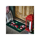 Paspas, yeşil-kırmızı, 40x60 cm