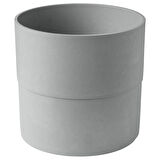 Plastik saksı, gri, 32 cm
