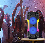 Kablosuz büyük boy Bluetooth hoparlör subwoofer mikrofonlu şarjlı bluetooth hoparlör