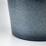 Seramik saksı, mavi, 12 cm, iç/dış mekan