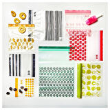 Kilitlenebilir buzdolabı poşeti, kırmızı-pembe, 2,5 lt ve 1,2 lt, 50 adet