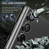 Samsung Galaxy S25 ile Uyumlu Temperli Cam Tekli Kamera Lens Koruyucu