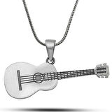 ​Gümüş Gitar Kolye