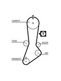 TRIGER KAYISI (108x254) MAZDA 626 929 2.0 8V 12V 16V E2000 2.0 KIA SPORTAGE 2.0 8V (94 99) CT765