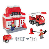 03 610 Double Blocks İtfaiye Seti -Pilsan Oyuncak
