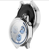 Huawei Watch Gt5 46mm için silikon bumper kılıf full kaplama yumuşak lazer kesim kılıf GRİ