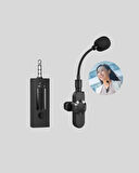 Kablosuz 2.4 GHz Yaka Mikrofonu – 60 m Menzilli, Gürültü Azaltıcı, Şarjlı ve Taşınabilir