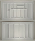 85x49 Cm. Beyaz Kaşıklık Ve Kepçelik 2'li Set (79X41 CM'E KADAR KESİLEBİLİR)