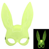 Karanlıkta Yanan Glow Floresan Tavşan Maskesi 32x22 Cm - Lisinya