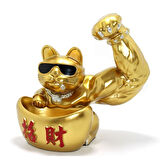 Polyester Şanslı Kedi Figürü Model 4