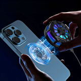 BUFFER® Manyetik Telefon ve Tablet Soğutucu – Güçlü Sessiz Fanlı, Hızlı Isı Dağıtıcı Mobil Cihaz Soğutma Aparatı S25 Radiator