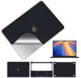 Macbook pro 14 inç 360 kaplama koruma sticker çizilmez film kaplama m1 m2 m3 m4 KARBON SİYAH