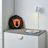 Bank minderi, gri, 90x50x3 cm