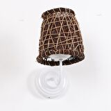Pixiperi Hasır Retro Salon Duvar Beyaz Aplik 21 - 31 cm 