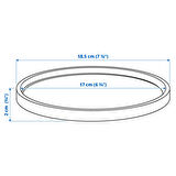 Saksı altlığı, açık gri, 19 cm
