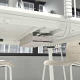 Çalışma masası iskeleti, beyaz, 140x108x73 cm