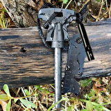 Acil Durum Magnezyum Çubuk Çakmaktaşı Hayatta Kalma Ateş Başlatıcı Çakmak Kiti Düdük Hediyel