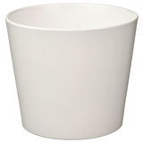 Toprak saksı, beyaz, 12 cm, iç mekan