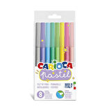Carioca Pastel Süper Yıkanabilir Keçeli Kalem 8li