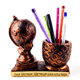 Dünya Tasarımlı Kalemlik - Öğretmenler Günü Hediyesi 