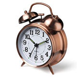 Nostaljik Metal Çalar Masa Saati Orta Boy