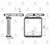 RADYATÖR KALORİFER H-100 MİNİBÜS 1994-2005 KLİMALI ÖN BRAZING 97211 43030