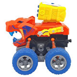 Sürtmeli Dinazor Araçlar - Sesli ve Işıklı - D500-19 - Turuncu