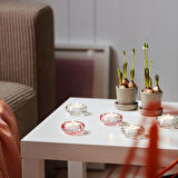 Tealight mumluk, saydam cam, 3 cm
