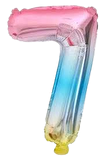 RAKAM BALON FOLYO 7  METALİK RENKLİ ÇİFT  TARAFLI 102 CM DÜ 50 TL