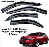 Honda City Mügen Cam Rüzgarlığı 2021 Sonrası Kasalar 4 Lü Set Mügen Cam Rüzgarlığı