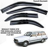 Renault 12 Toros STW Mügen Cam Rüzgarlığı Tüm STW Kasalara Uyumlu 4 Lü Set Cam Rüzgarlığı