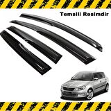 Skoda Fabia HB Mügen Cam Rüzgarlığı 2009-2014 Arası 4 Lü SET