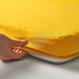 Bebek nevresim takımı, beyaz-sarı, 60x120 cm