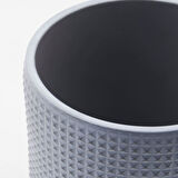 Beton saksı, beyaz-gri, 12 cm