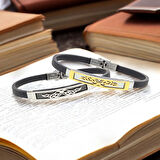  FM Melek Kanadı Desenli Çelik Bileklik 3183SCB003 