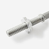 45 Cm/23 Mm Tırtıklı Dambıl Barı - Çelik - 60 kg