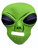 Ghoulish Productions Green Alien Mask 45x30 Cm ( Uzaylı ) - Lisinya