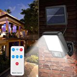 Gaman JX-F108 108 Led Güneş Enerjili 3 Mod Kumandalı 5 Metre Kablolu Kaliteli Sensörlü Solar Sokak Lambası