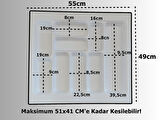 55x49 Cm. 9 Gözlü Beyaz Çekmece Içi Kaşıklık 50*40 Cm'e Kadar Kesebilirsiniz