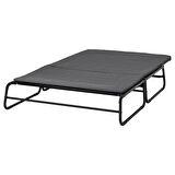 2'li yataklı kanepe, knisa koyu gri-siyah