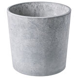 Beton saksı, açık gri, 19 cm, iç/dış mekan